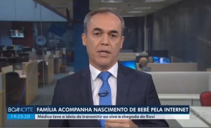 Nascimento transmitido ao vivo - Reportagem da Rede Globo Obstetra Curitiba